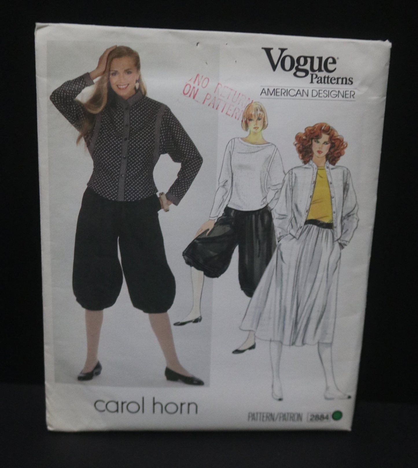 Vogue 2884 Carol Horn  Misses Jacket Top Skirt and Knickers Sewing Pattern - UNCUT - Size 8