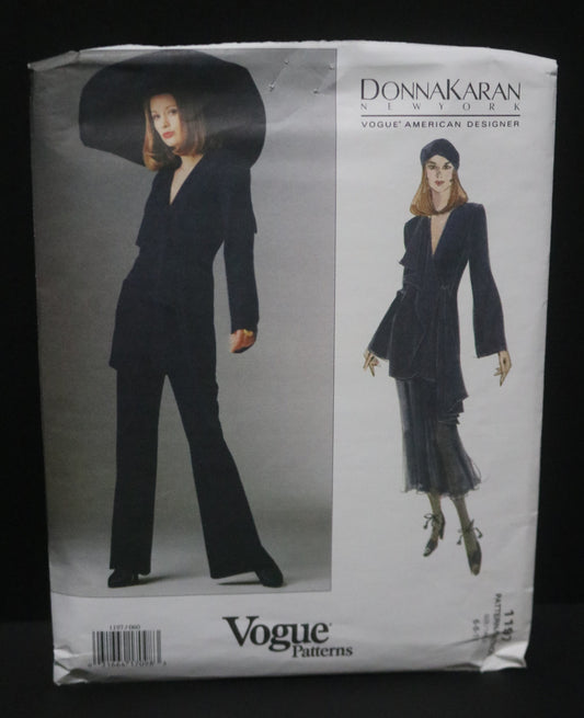 Vogue 1197 Donna Karan DKNY Misses Jacket Skirt and Pants Sewing Pattern - UNCUT -  Size 6 8 10