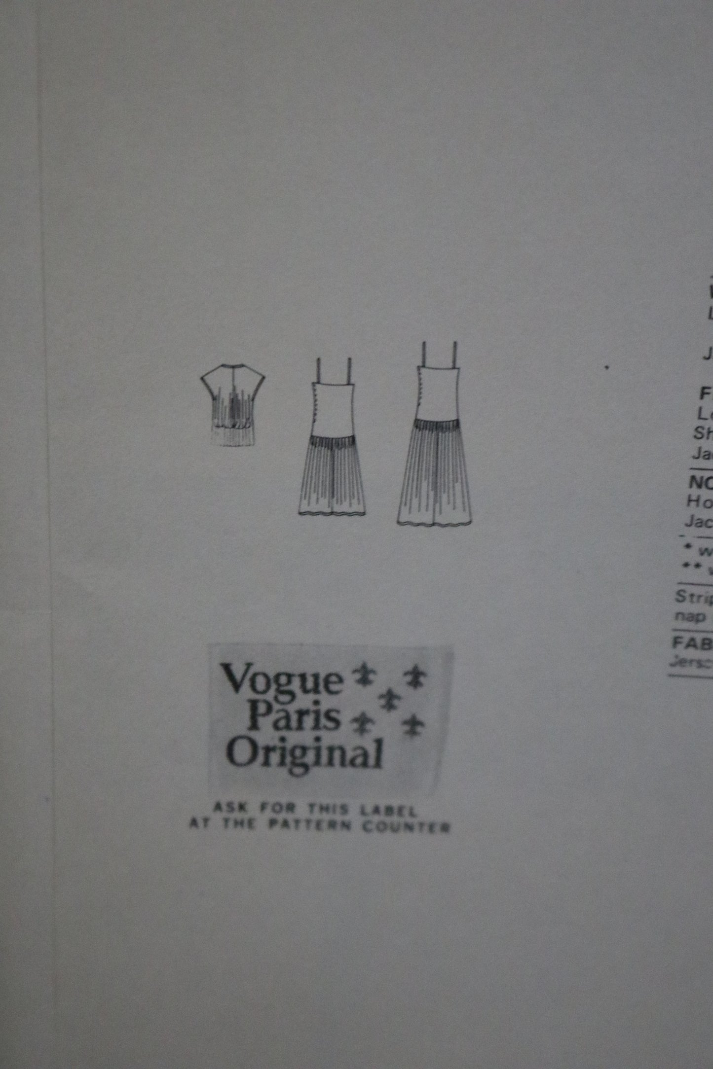 Vogue 1903 Chloe Misses Dress and Jacket Sewing Pattern - UNCUT - Size 8