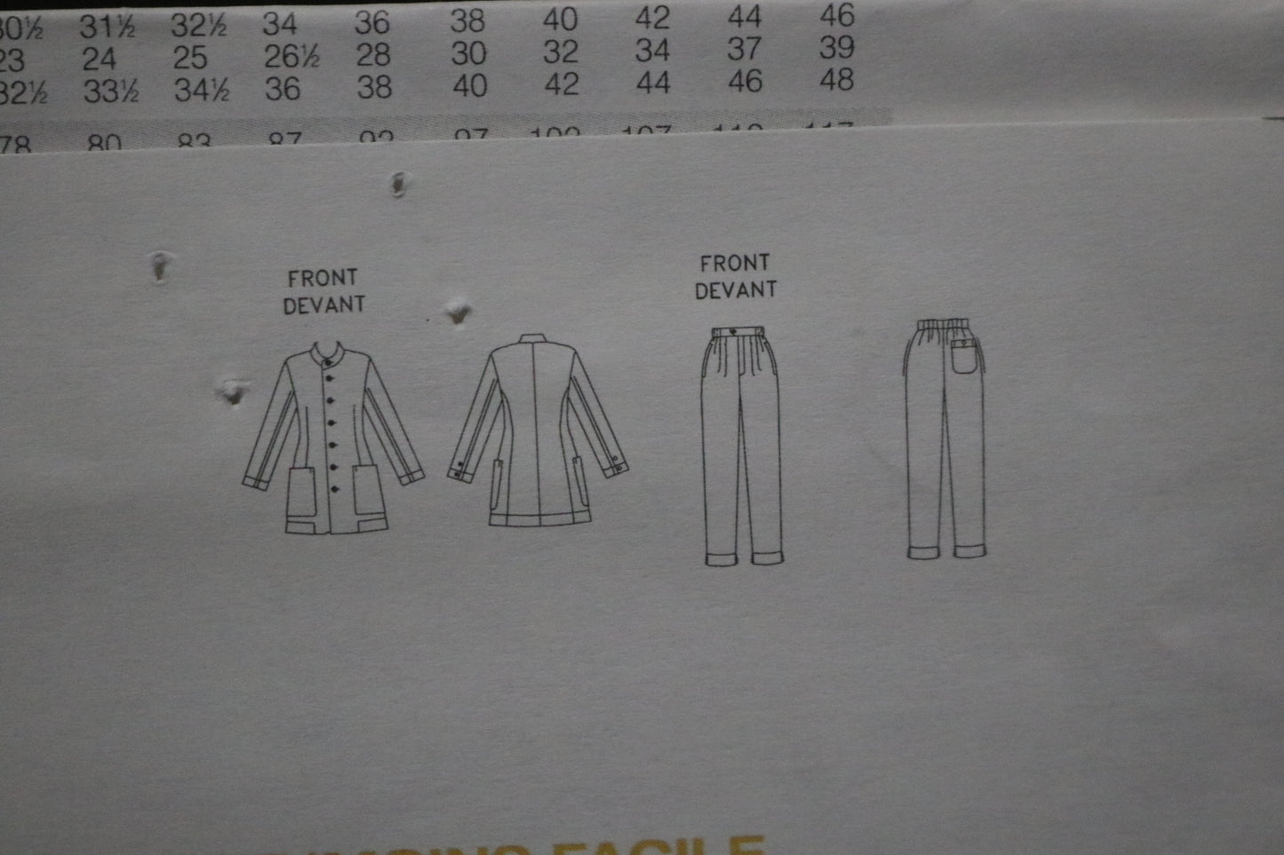 Vogue 1764 Issey Miyake Misses Jacket and Pants Sewing Pattern - UNCUT -  Size 6 8 10