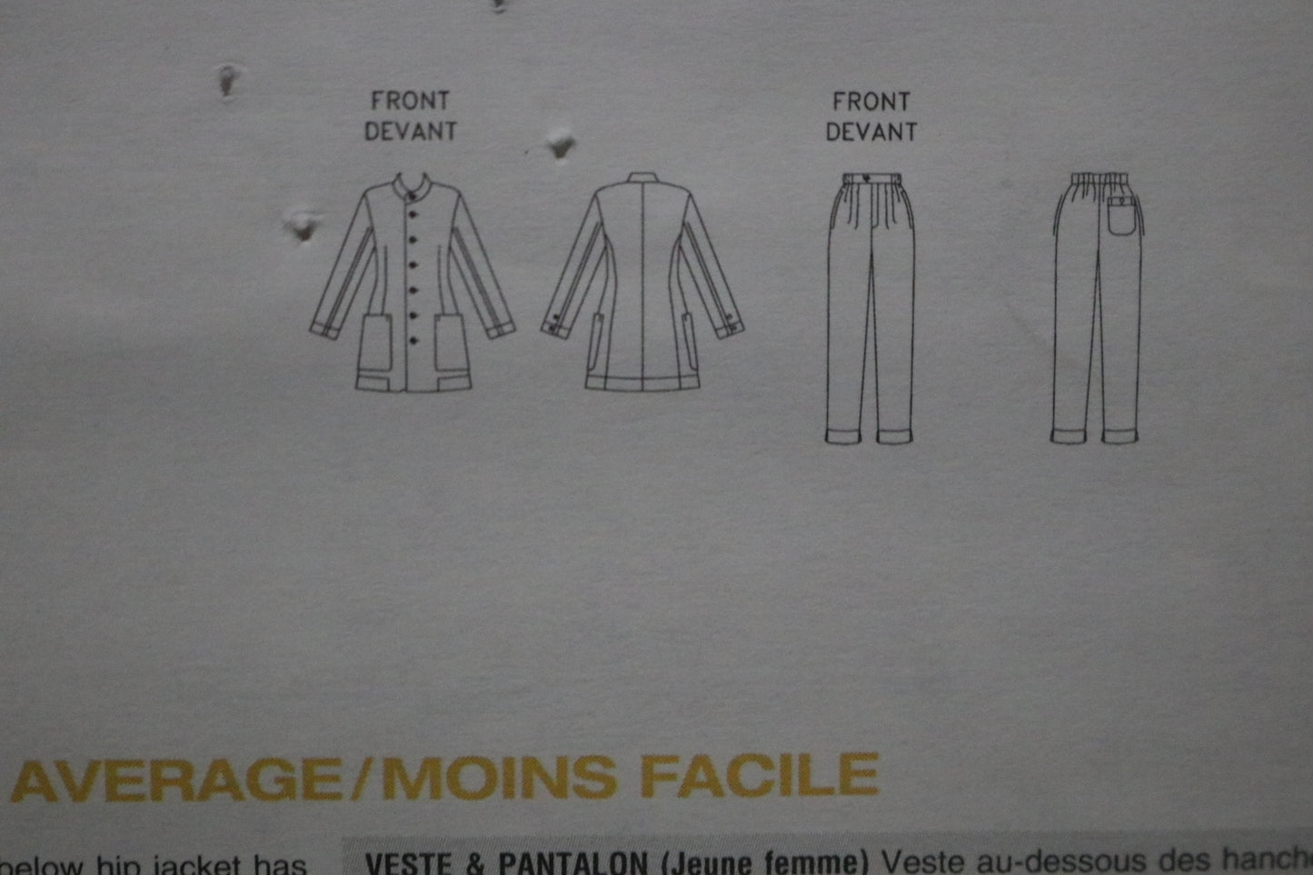Vogue 1764 Issey Miyake Misses Jacket and Pants Sewing Pattern - UNCUT -  Size 6 8 10