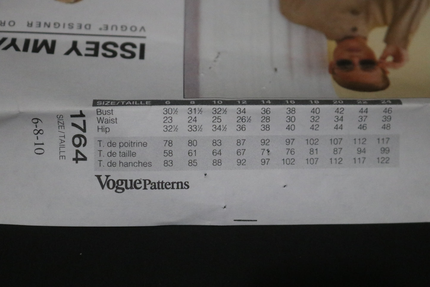 Vogue 1764 Issey Miyake Misses Jacket and Pants Sewing Pattern - UNCUT -  Size 6 8 10