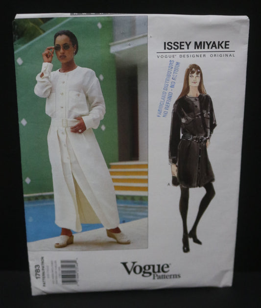 Vogue 1783 Issey Miyake Misses Dress Sewing Pattern  - UNCUT -  Size S M L