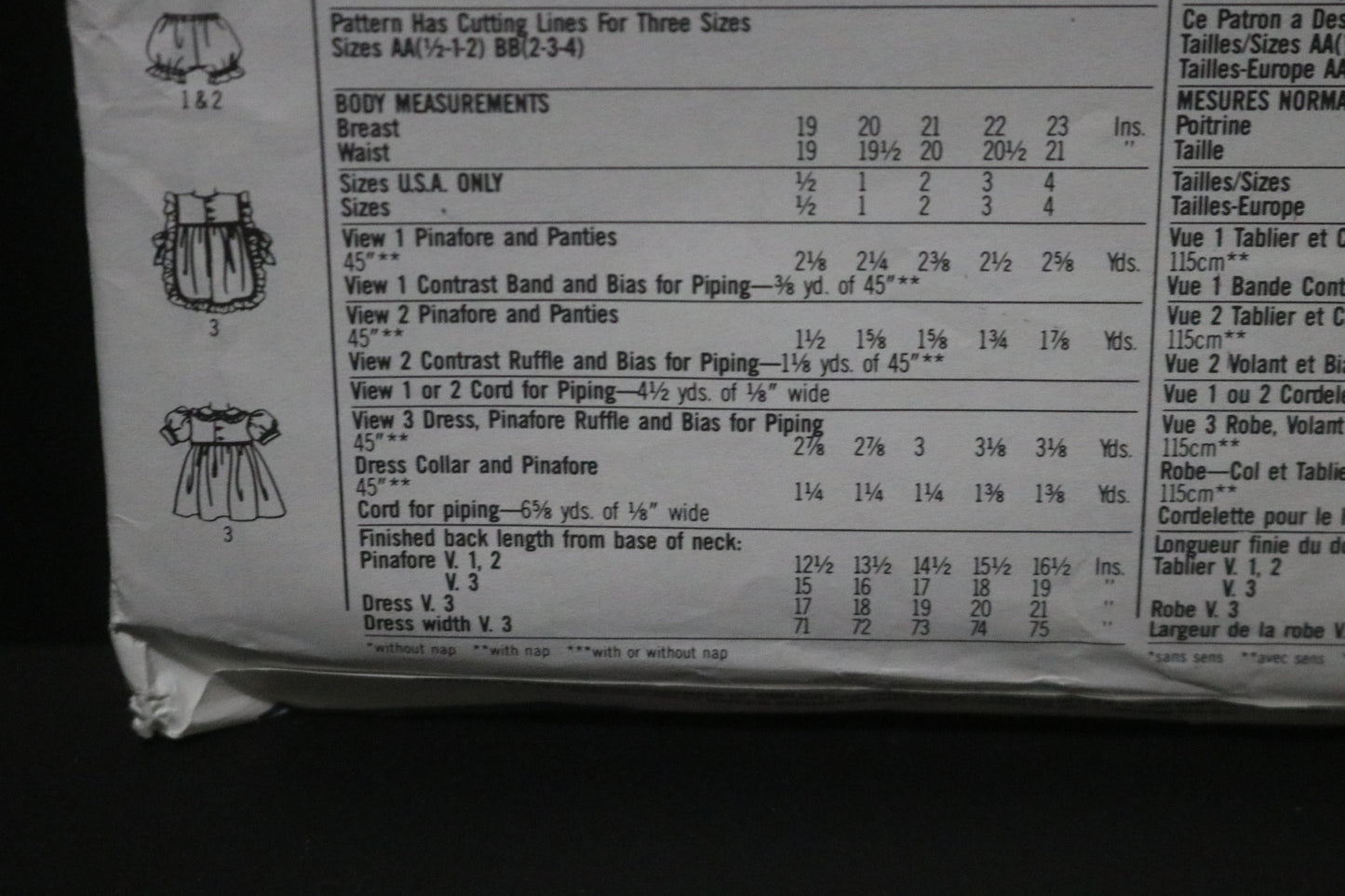 Simplicity 7809 Oliver Goodin Toddlers Dress Pinafore in Two Lengths and Panties Sewing Pattern - UNCUT - Size 2 - 4