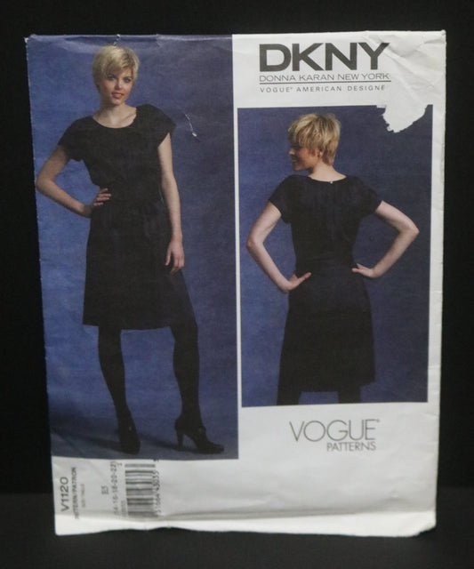 Vogue 1120 Donna Karan DKNY Misses Dress Sewing Pattern - UNCUT - Size 14 16 18 20 22