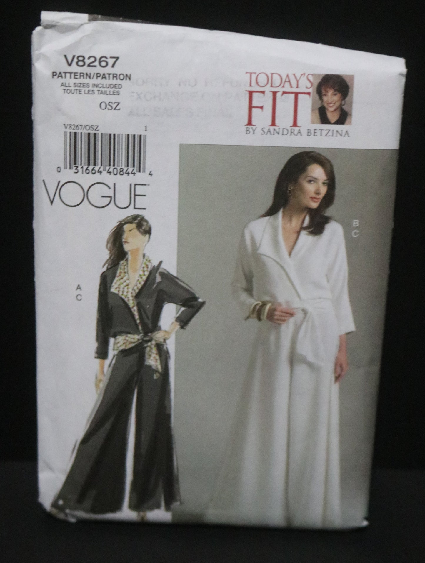 Vogue 8267 Sandra Betzina Misses Top and Pants Sewing Pattern - UNCUT - Size A B C D E F G H I J