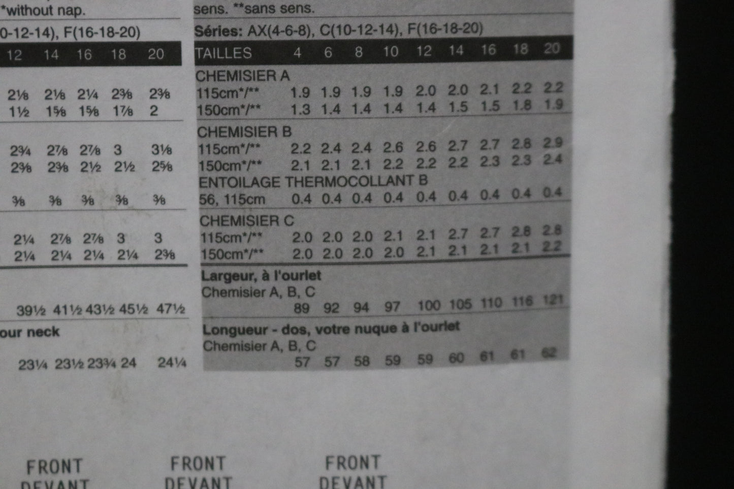 Vogue 8292 Misses Blouse Sewing Pattern - UNCUT - Size 10 12 14