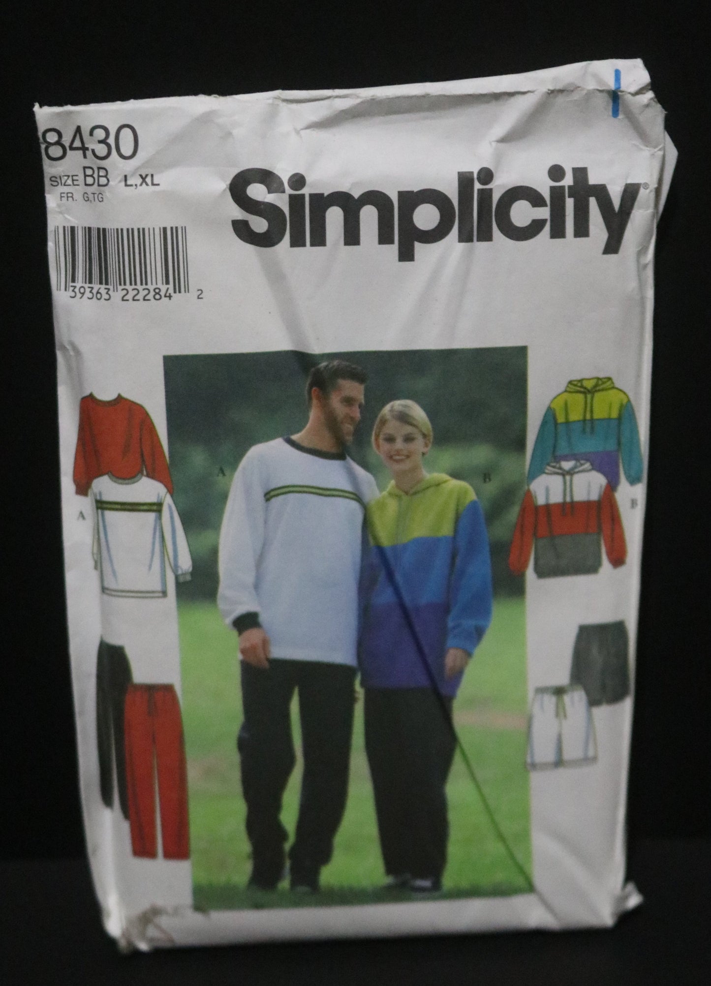 Simplicity 8430 Misses Men's  and Teens Top and Pants or Shorts Sewing Pattern - UNCUT Size L, XL