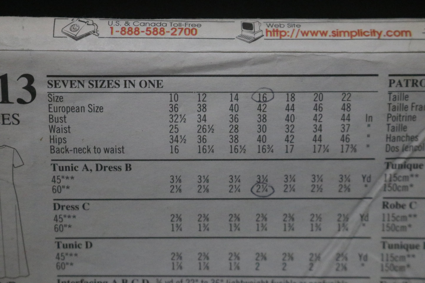 New Look 6813 Misses Dress Tunic and Pants Sewing Pattern - UNCUT - Size 10 - 22