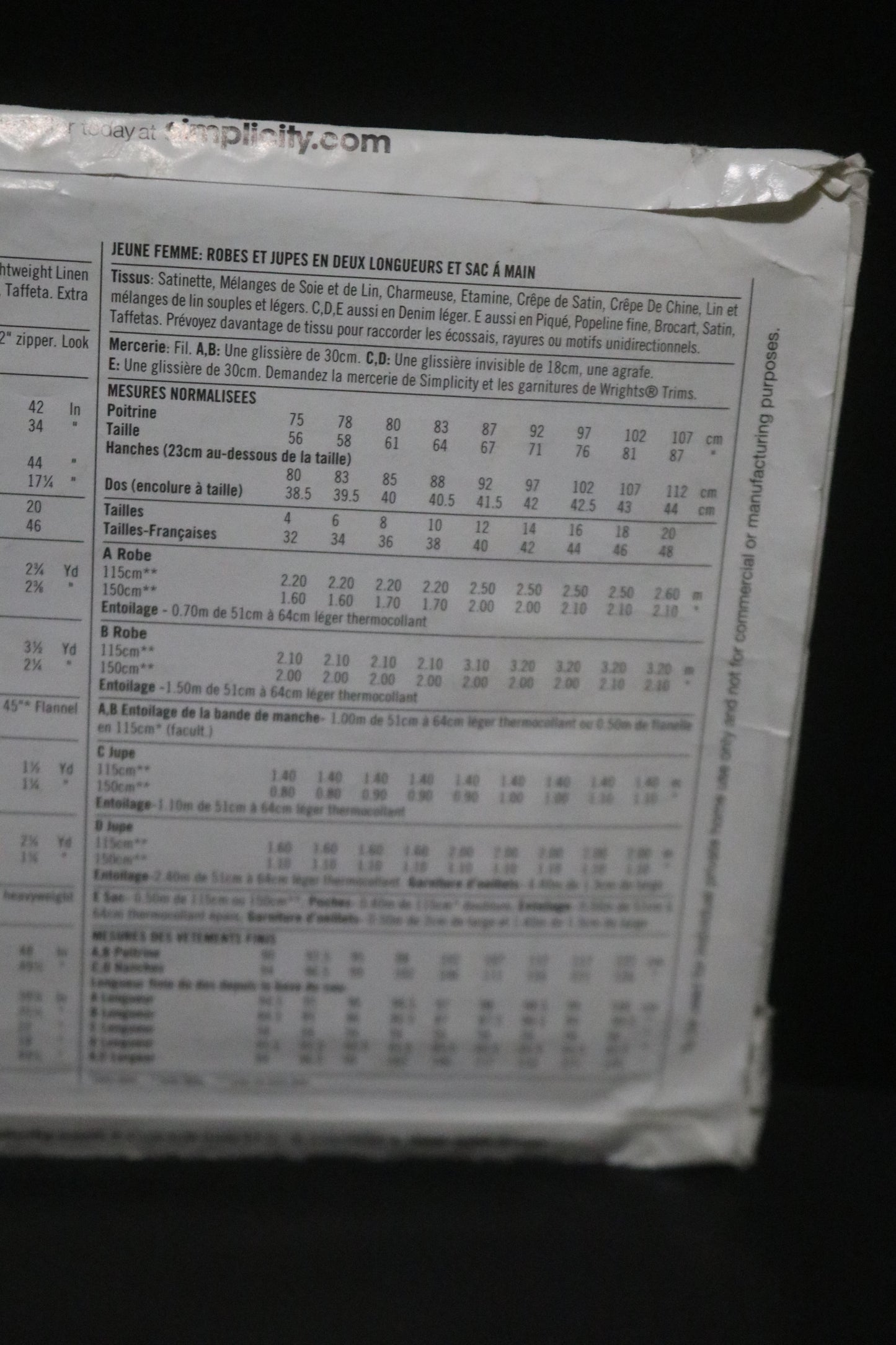 Simplicity 2305 Cynthia Rowley Misses Dresses and Skirts, Each in Two Lengths and Purse Sewing Pattern &nbsp;  UNCUT Size 4 6 8 10 12