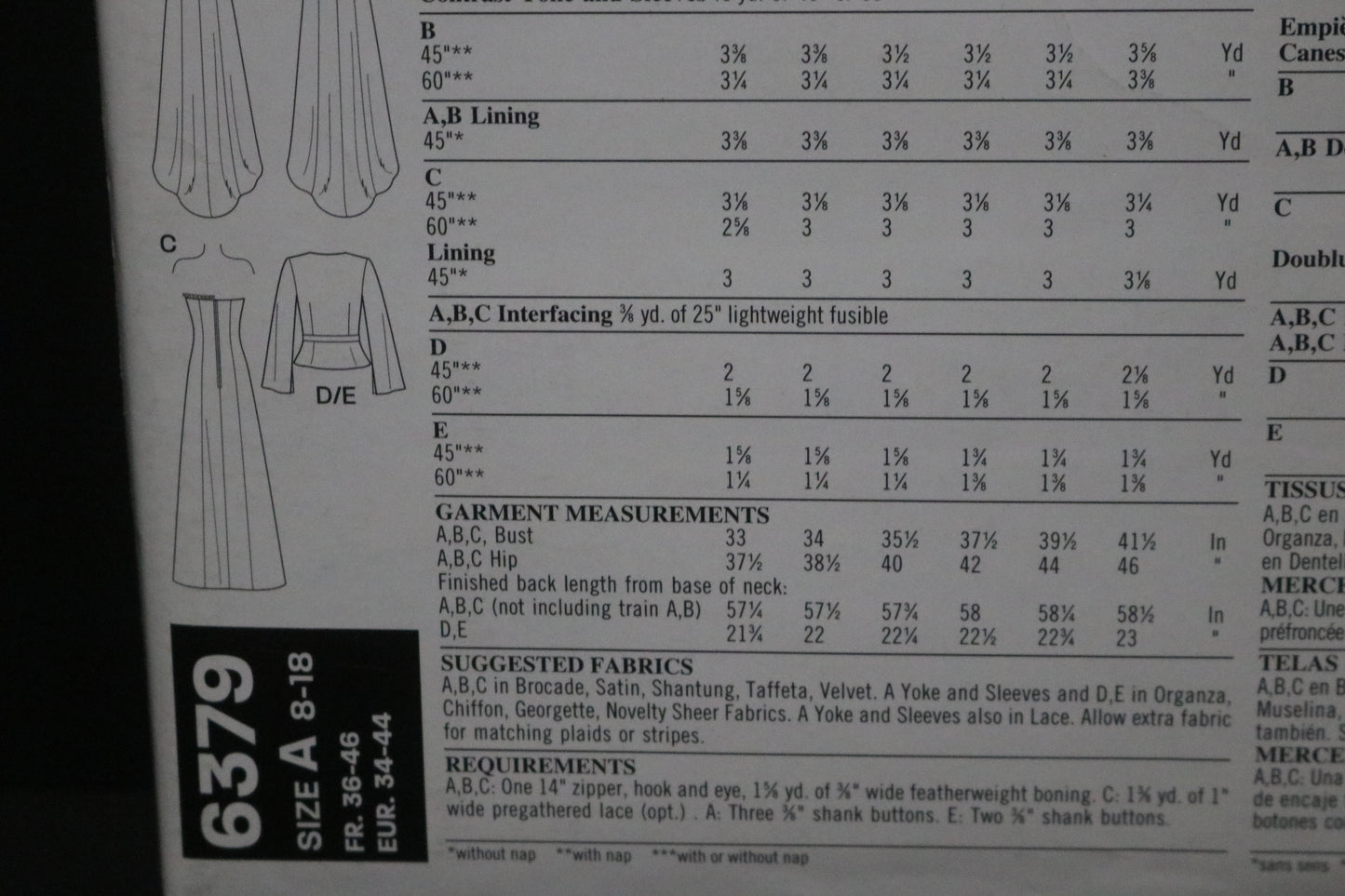 New Look 6379 Misses Gowns and Jacket ewing Pattern - UNCUT - Size 8 - 18