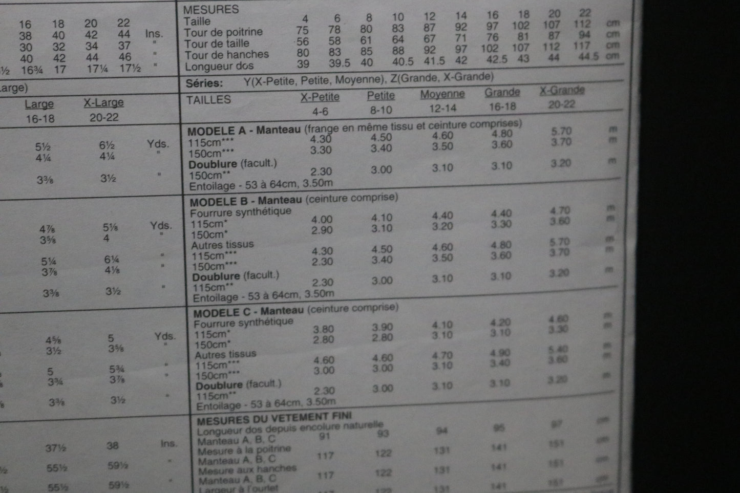 McCalls 6795 Misses Lined or Unlined Coat and Tie Belt Sewing Pattern - UNCUT - Size Xsm Sml Med