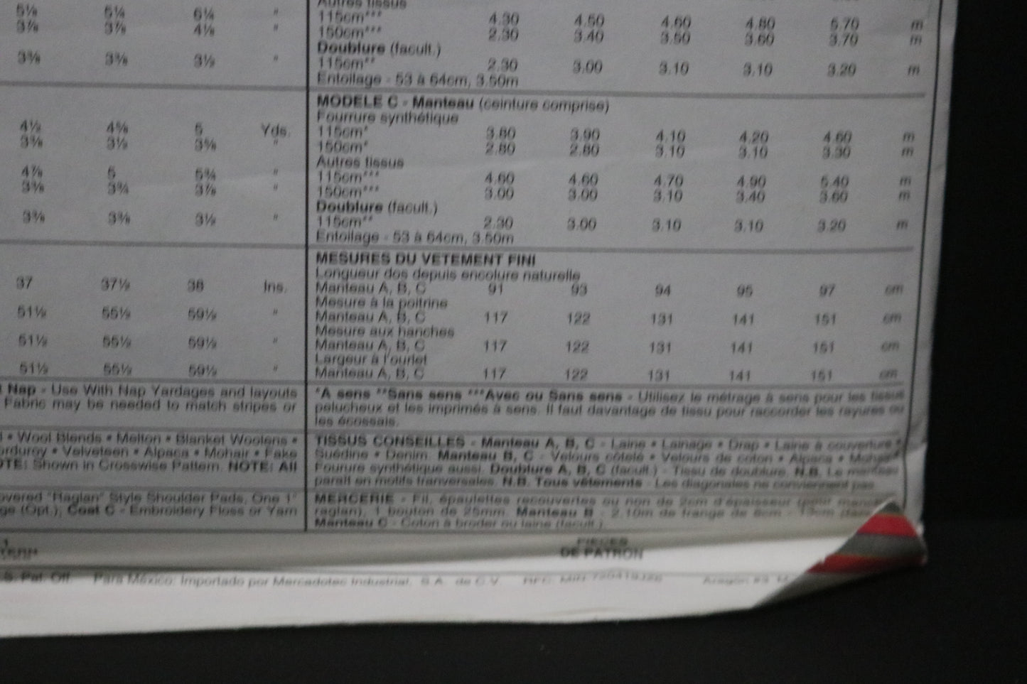 McCalls 6795 Misses Lined or Unlined Coat and Tie Belt Sewing Pattern - UNCUT - Size Xsm Sml Med