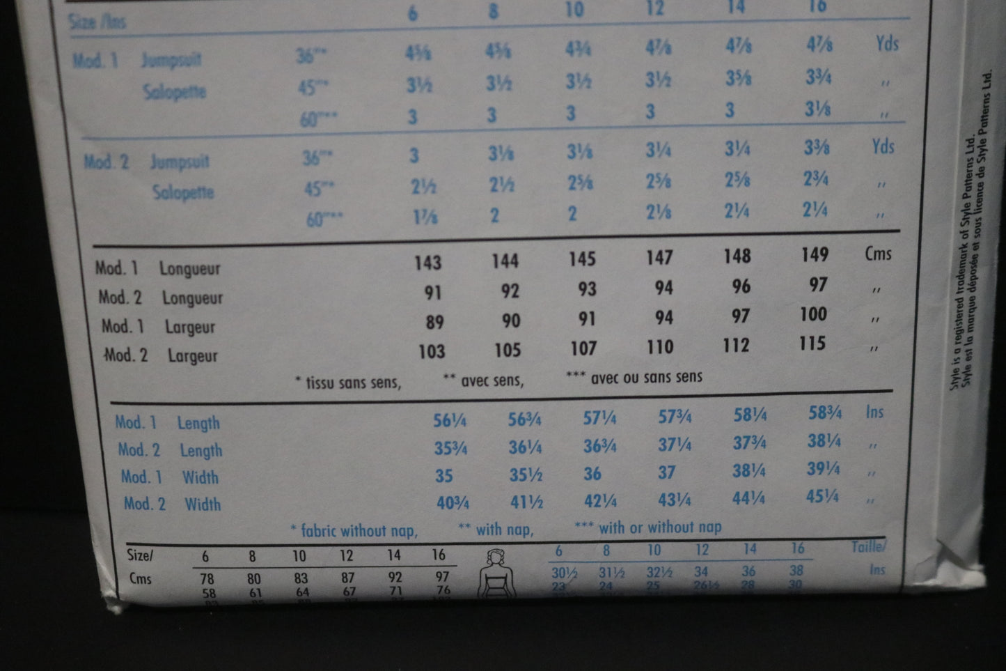 Style 1746 Misses Jumpsuit in Two Lengths Sewing Pattern - UNCUT Size 6 8 10 12 14 16