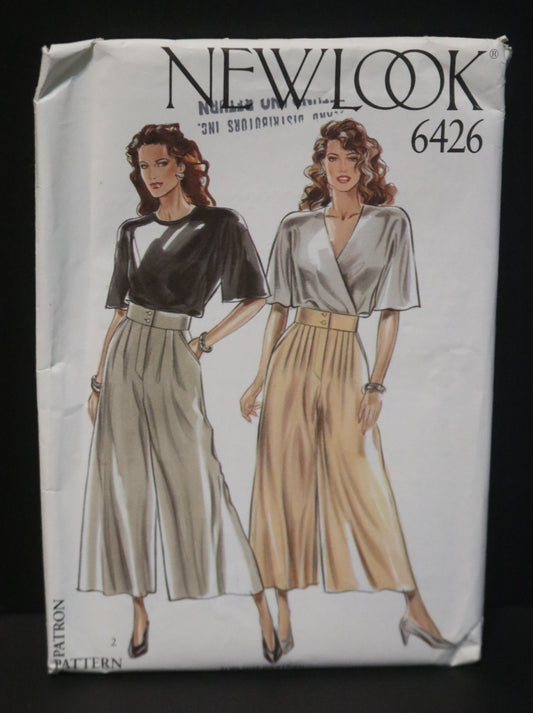 New Look 6426 Misses Culottes Sewing Pattern - UNCUT - Size 8 - 18