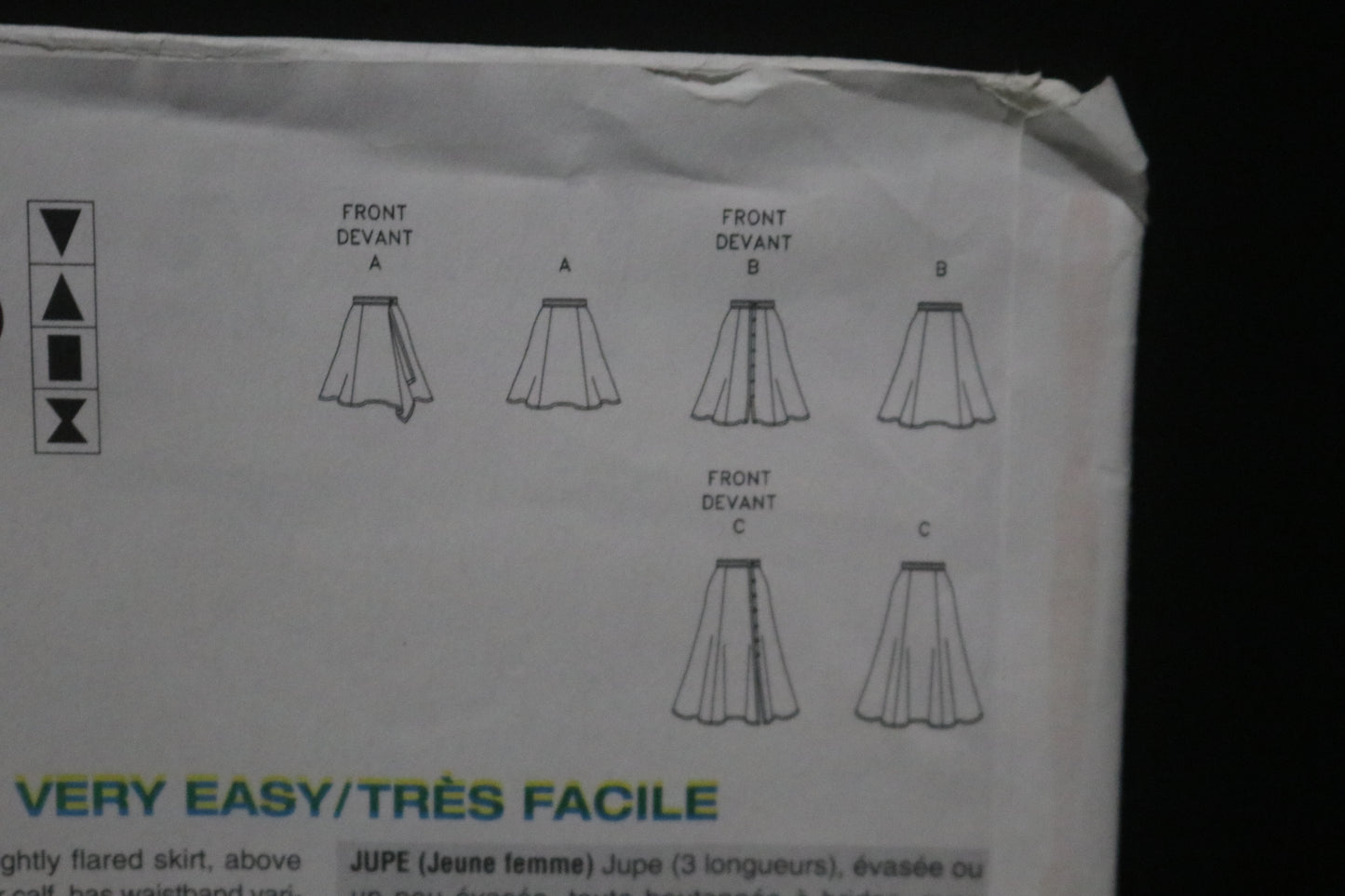 Vogue 9414 Misses Skirt Sewing Pattern - UNCUT -  Size 8 10 12