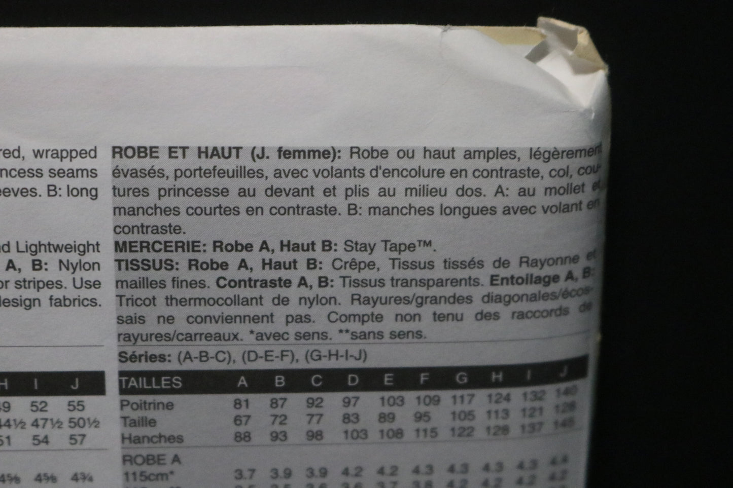 Vogue 8186 Sandra Betzina Misses Dress or Top Sewing Pattern - UNCUT - Size G H I J