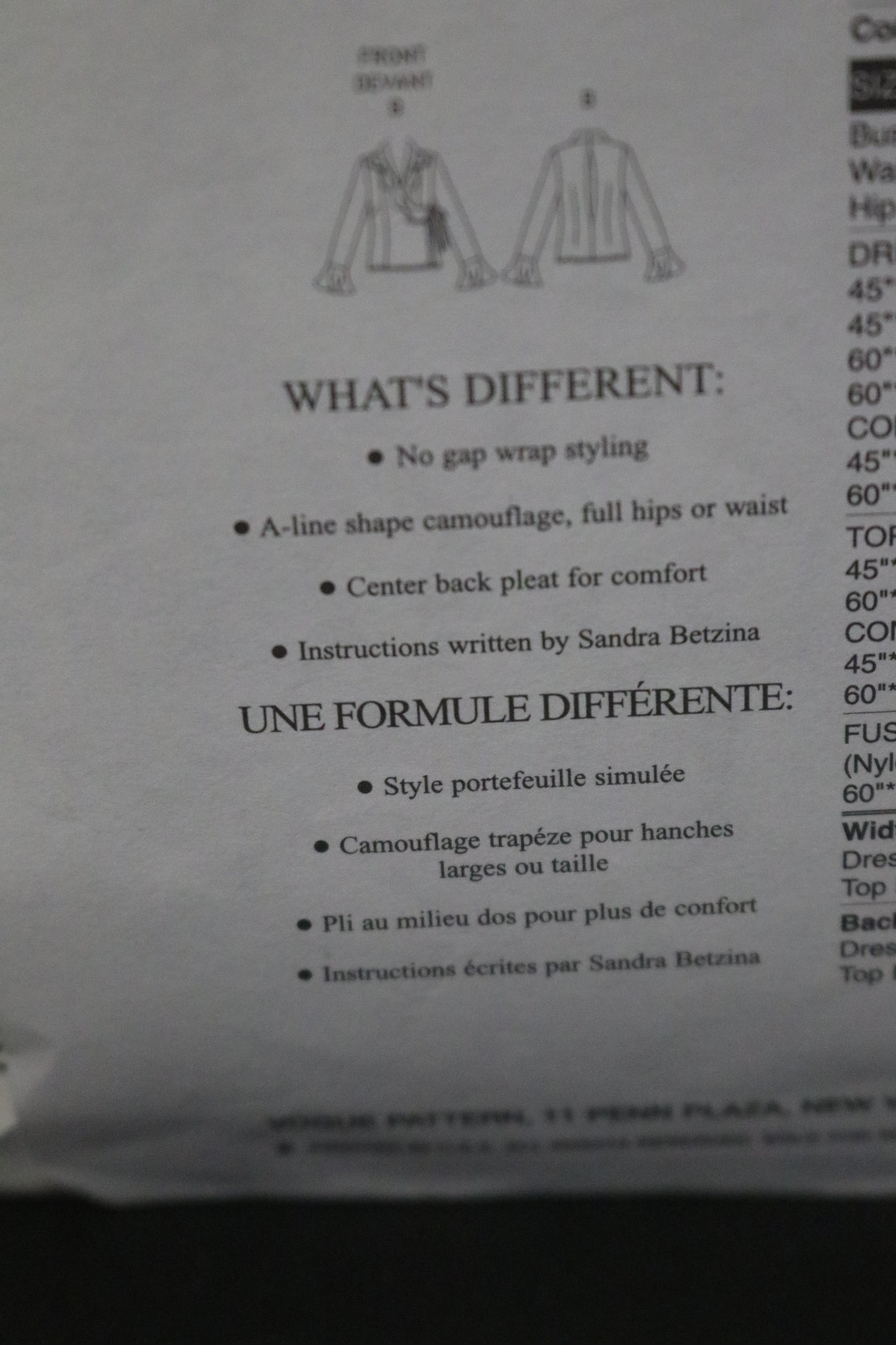 Vogue 8186 Sandra Betzina Misses Dress or Top Sewing Pattern - UNCUT - Size G H I J