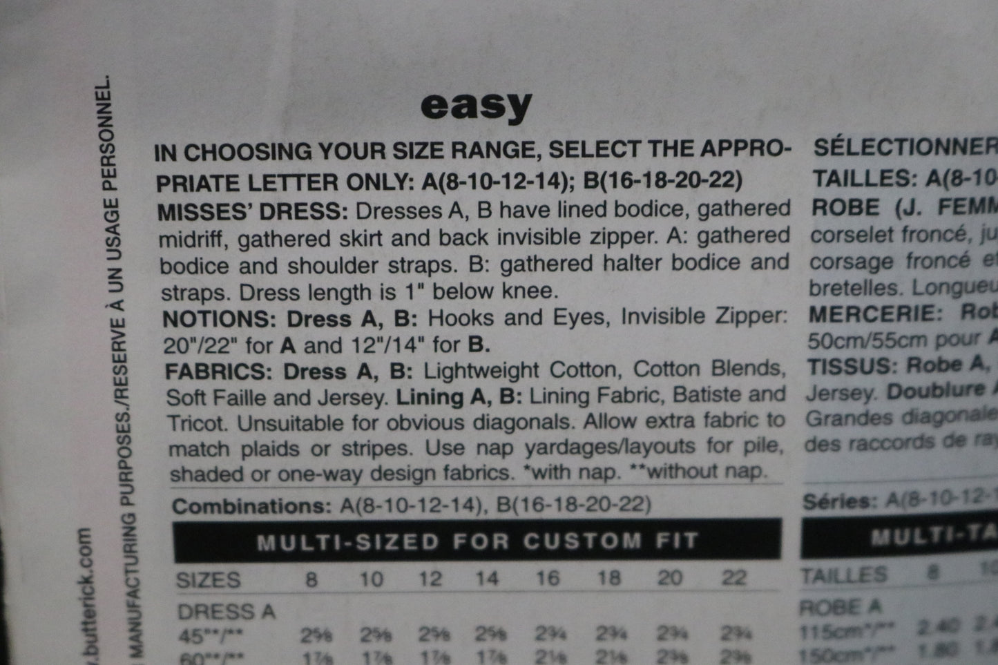 See and Sew 5201 Misses Dress Sewing Pattern - UNCUT - Size 8 10 12 14