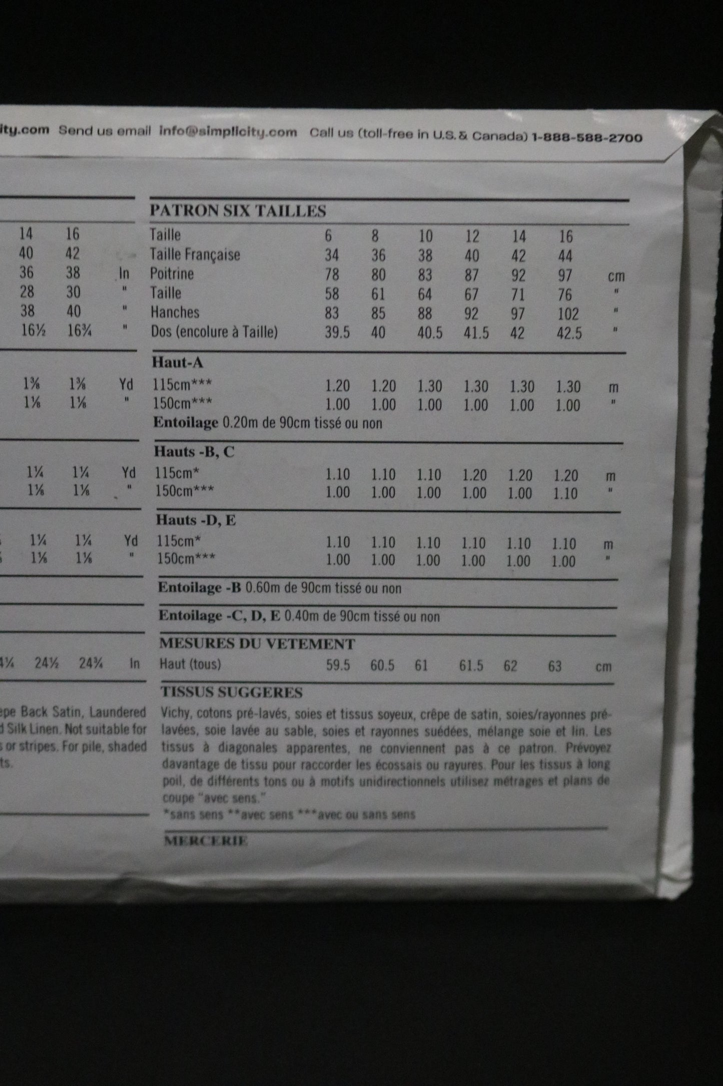 New Look 6483 Misses Tops Sewing Pattern - UNCUT - Size 6 - 16