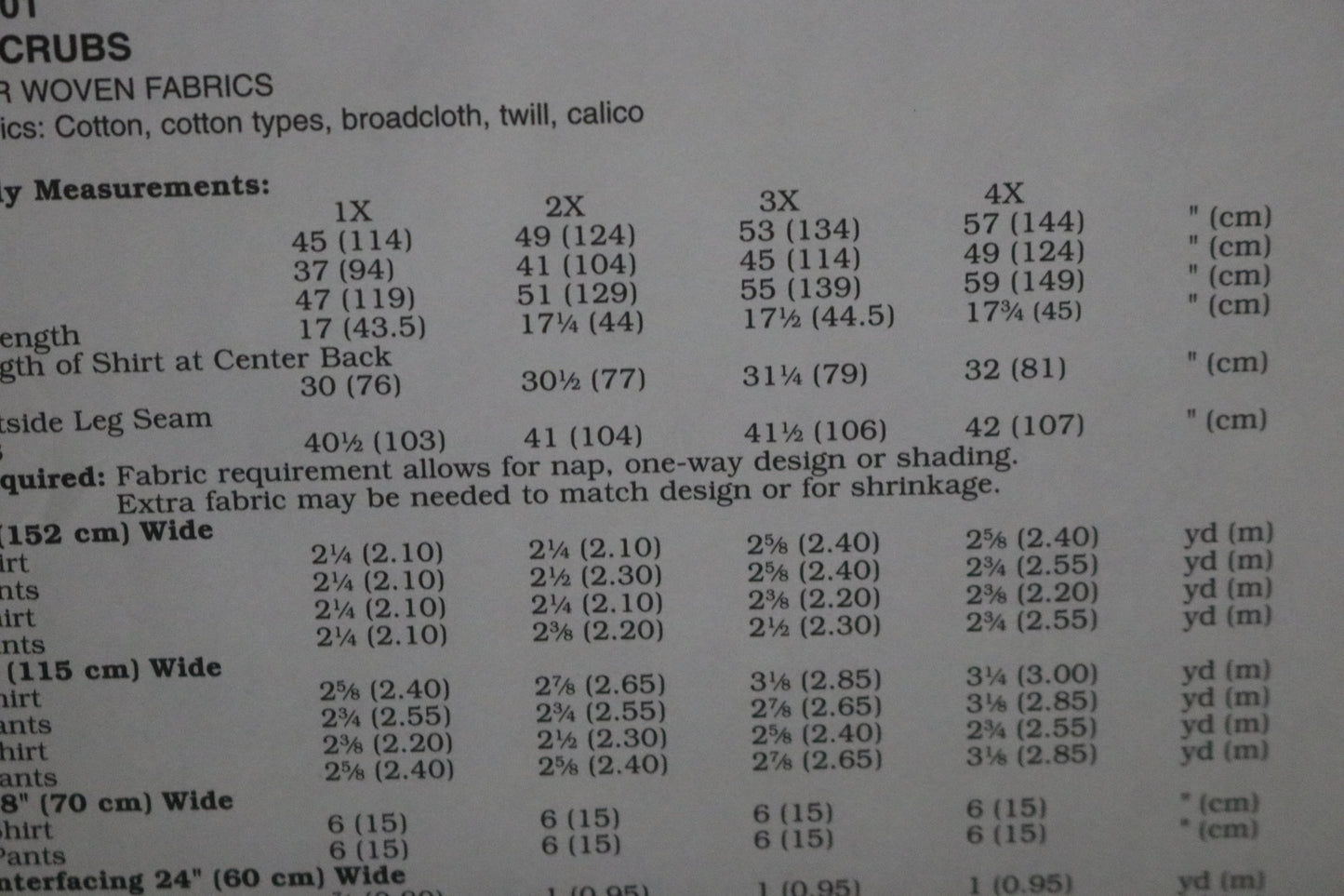 Kwik Sew 3201 Womens Scrubs Sewing Pattern - UNCUT - Size 1X 2X 3X 4X