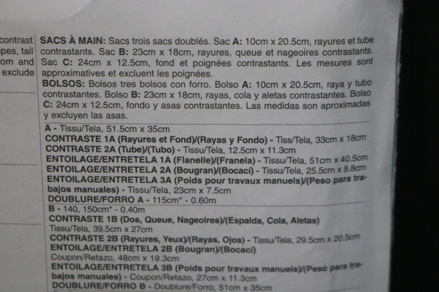 McCalls 6761 Bags Sewing Pattern UNCUT