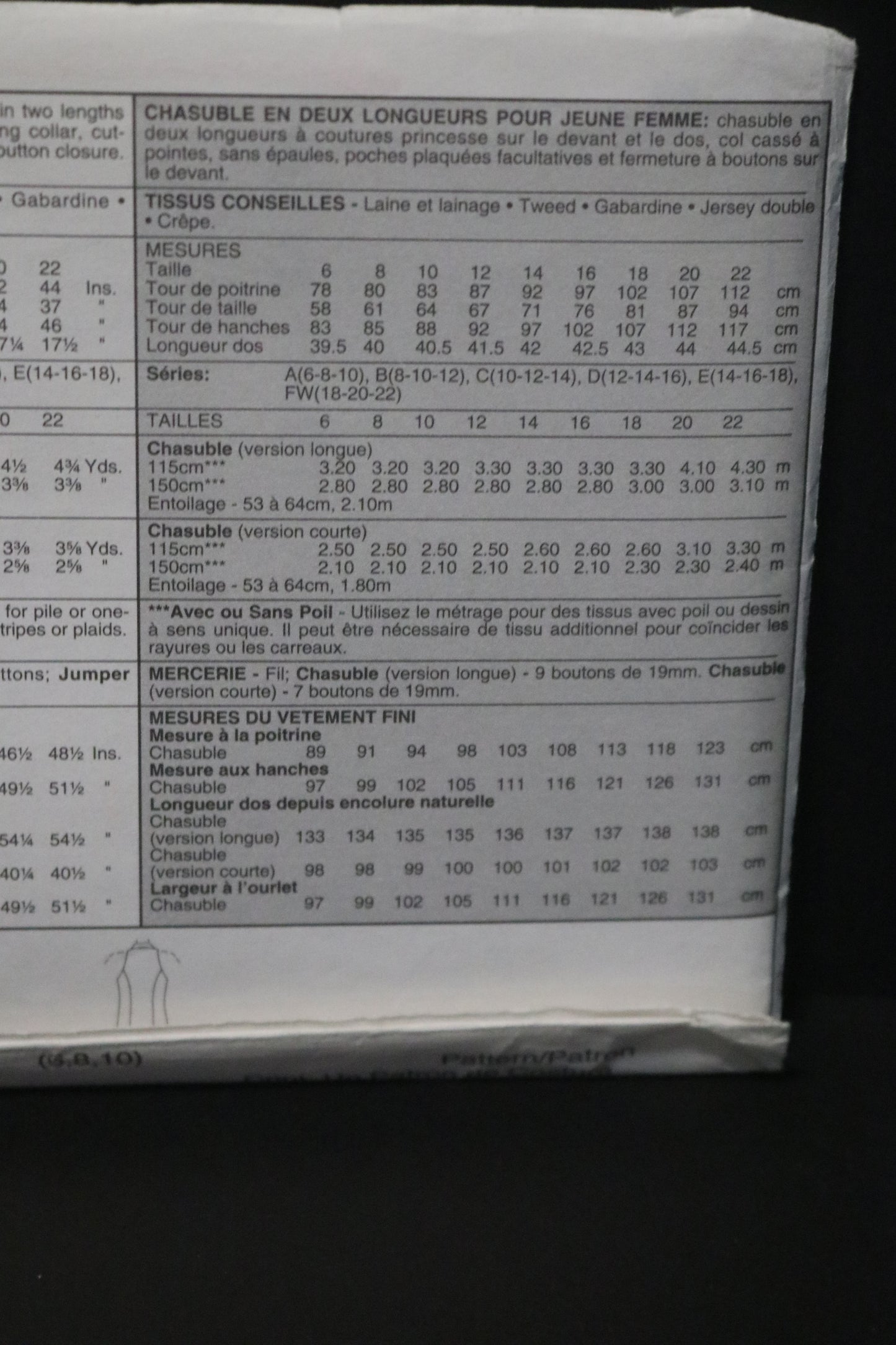 McCalls 2318 Misses Jumper Sewing Pattern - UNCUT - Size 6 8 10
