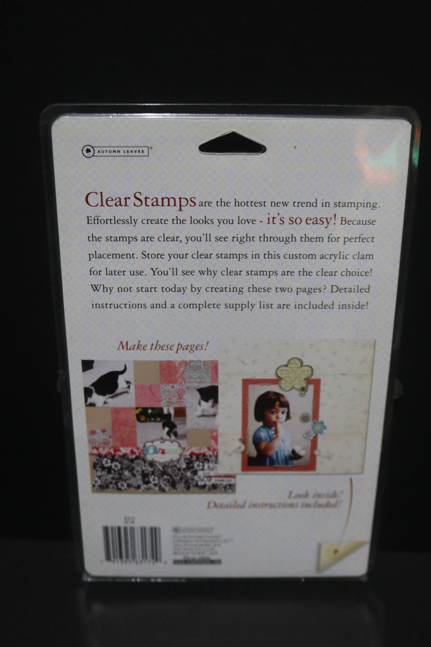 Stampology Autmumn Leaves Girl Talk AL3174  Clear Stamps by Peter Horjus - Features Frames and Qoute Boxes