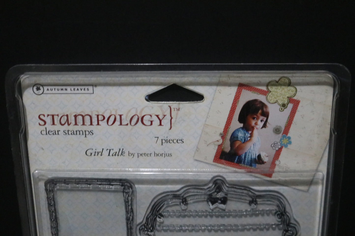Stampology Autmumn Leaves Girl Talk AL3174  Clear Stamps by Peter Horjus - Features Frames and Qoute Boxes