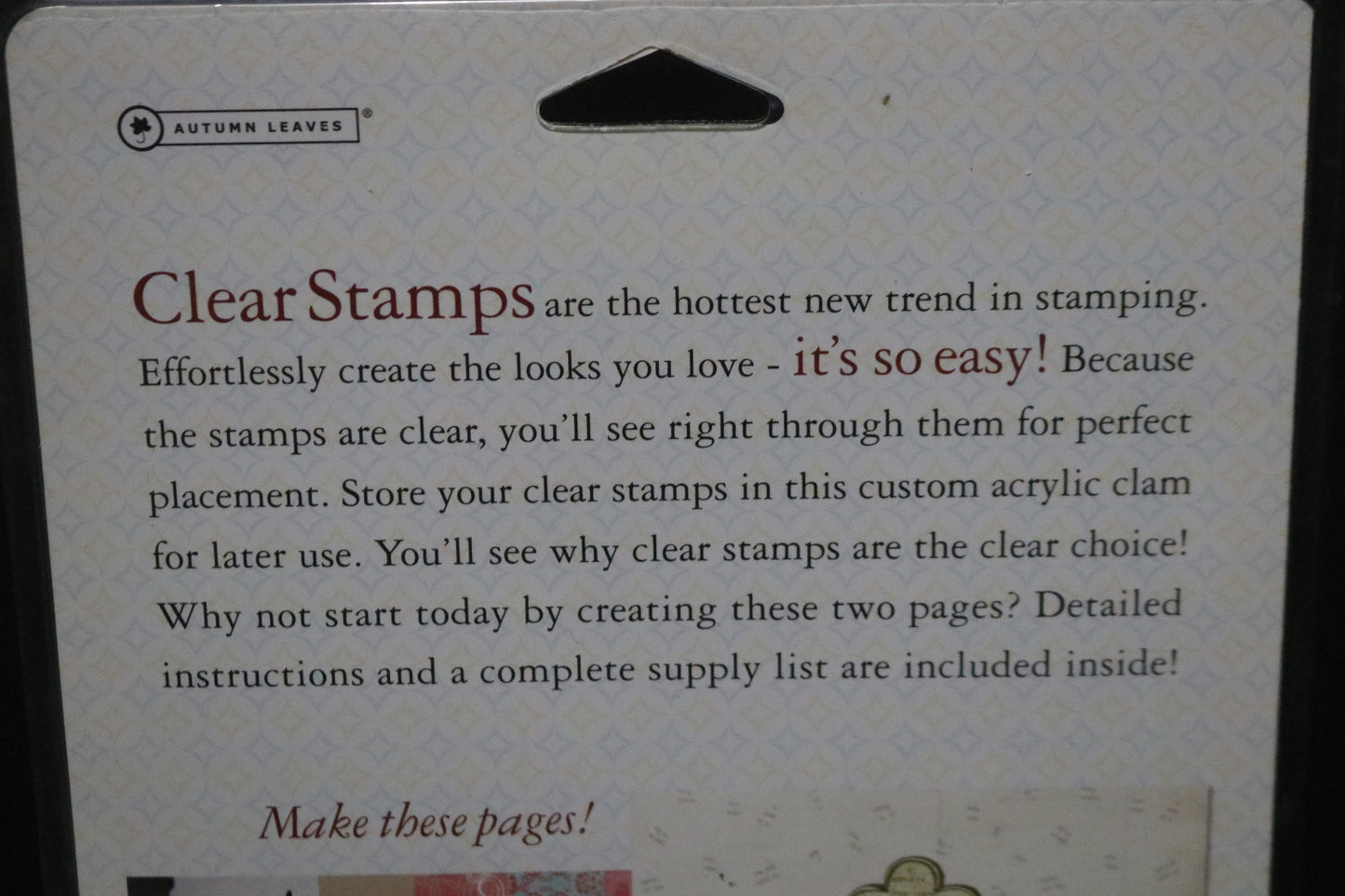 Stampology Autmumn Leaves Girl Talk AL3174  Clear Stamps by Peter Horjus - Features Frames and Qoute Boxes