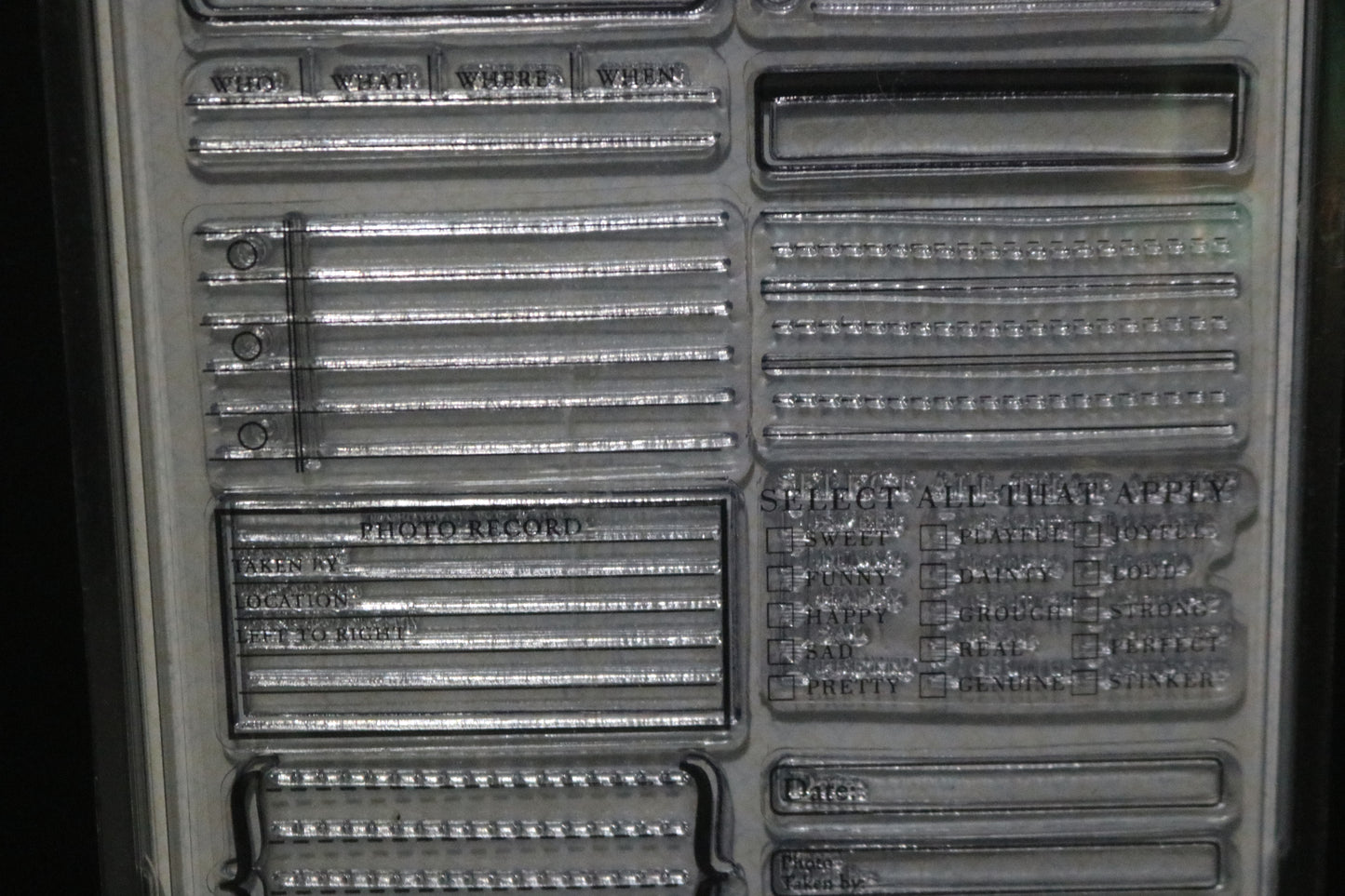 Stampology Autmumn Leaves for the Record 3 Clear Stamps by Katie Pertier - 12 Pieces