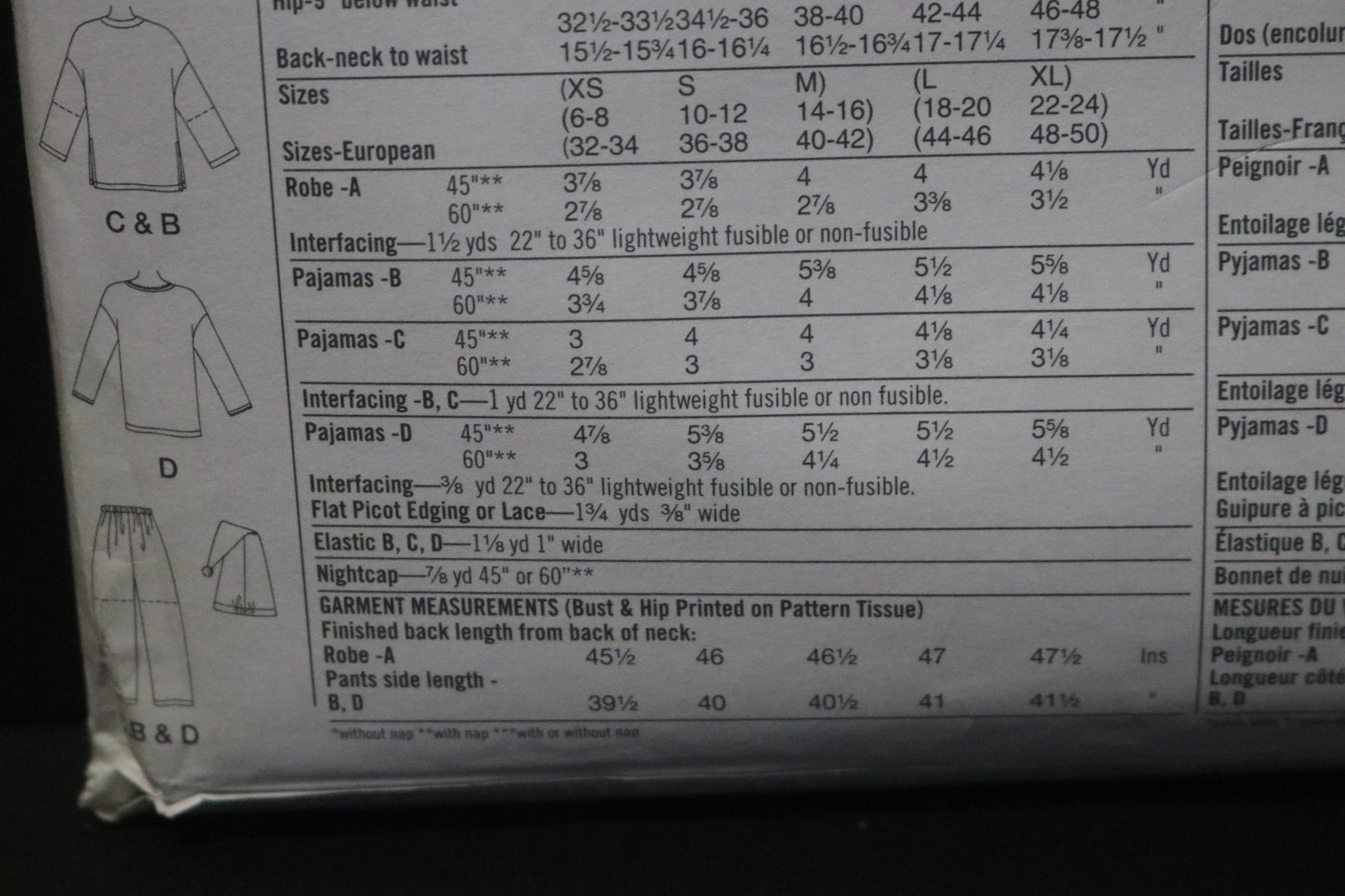 Simplicity 9250 Misses Sleepwear Sewing Pattern - UNCUT - Size Xs S M