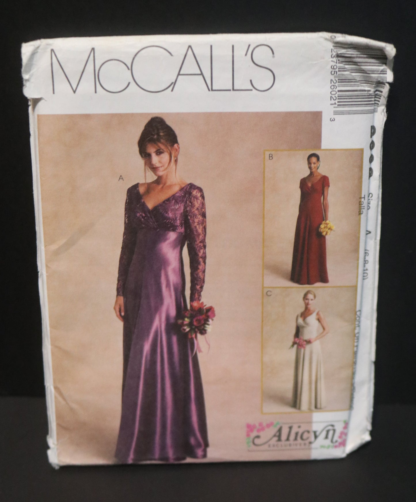 McCalls 2602 Alicyn Misses Gowns Sewing Pattern - UNCUT - Size 6 8 10