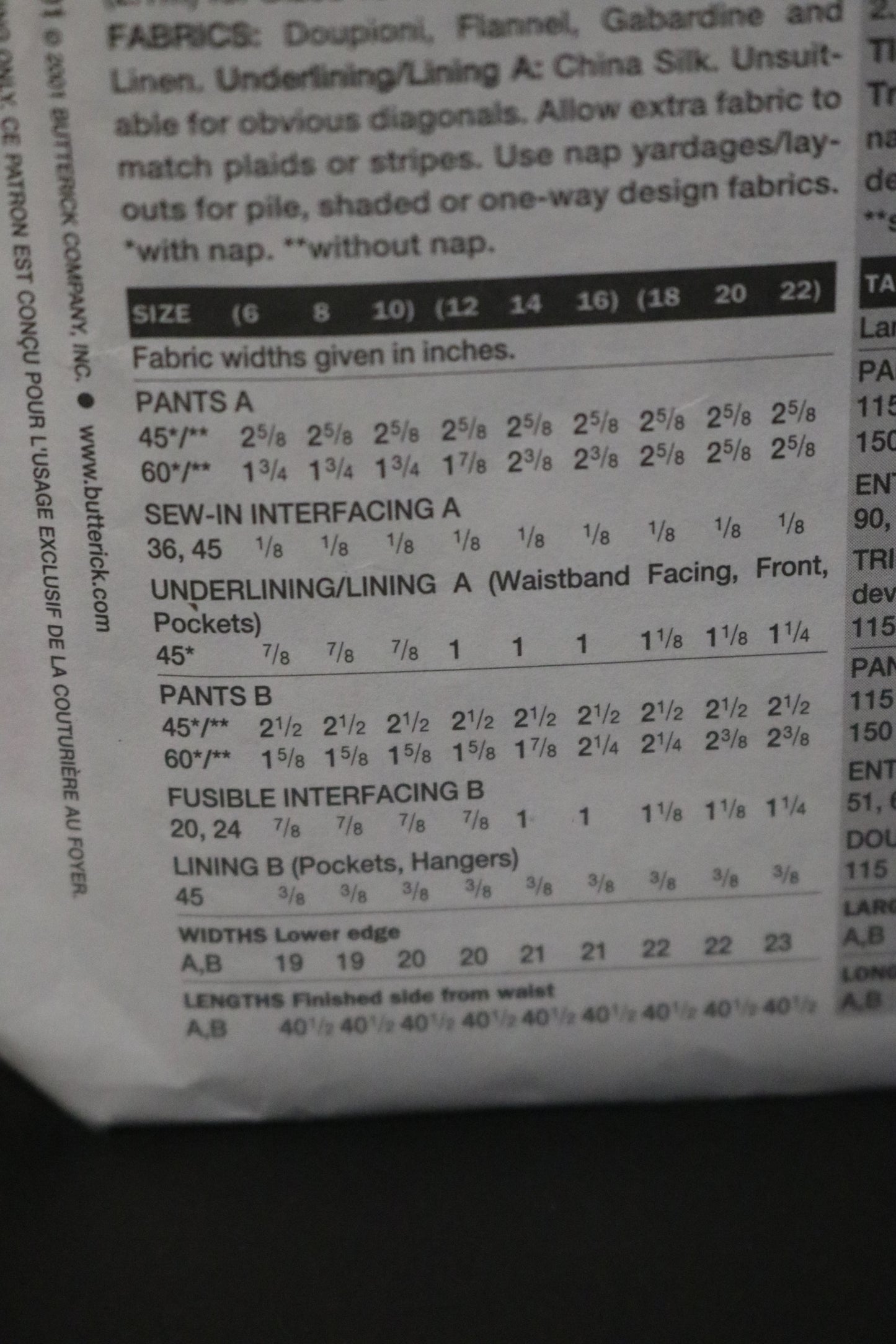 Vogue 7468 Claire Shaeffer's Misses Pants Sewing Pattern - UNCUT - Size 6 8 10