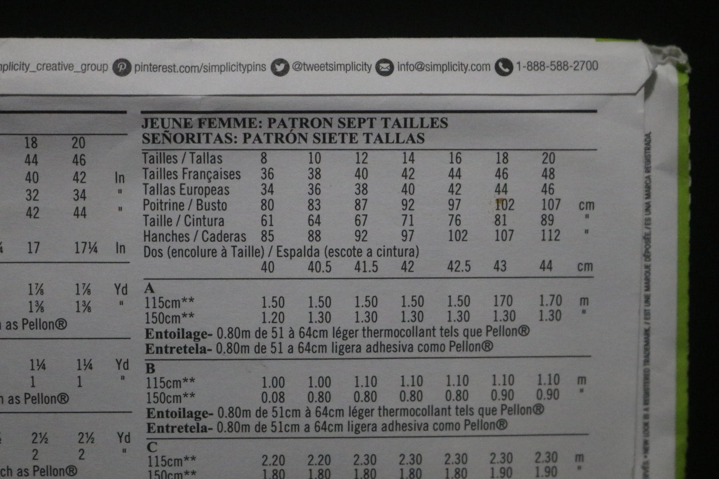 New Look 6459 Misses Top and Cropped Pants Sewing Pattern UNCUT - Size 8 - 20