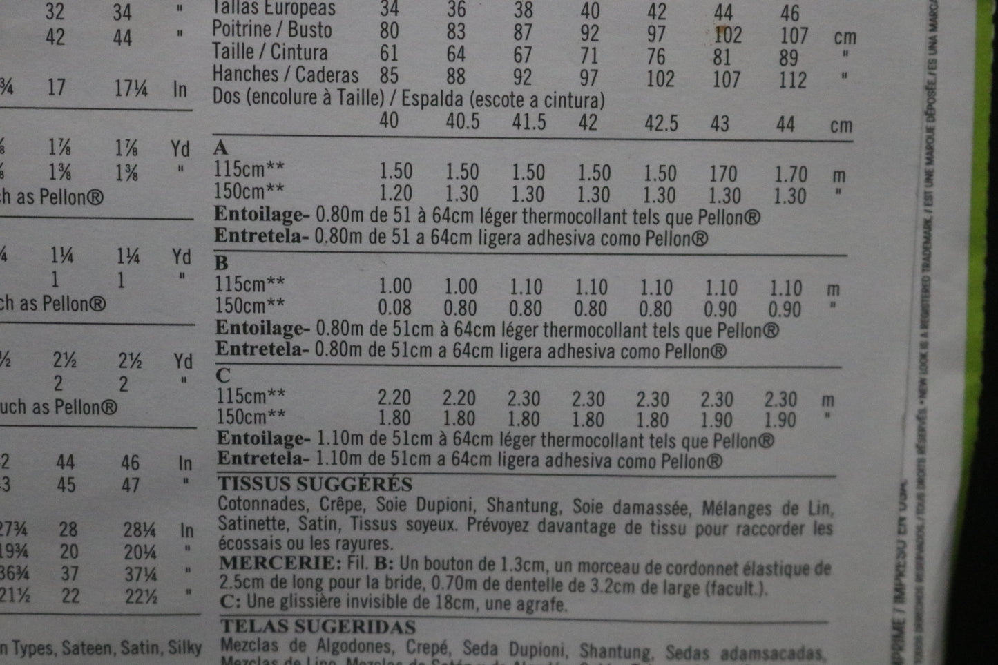 New Look 6459 Misses Top and Cropped Pants Sewing Pattern UNCUT - Size 8 - 20