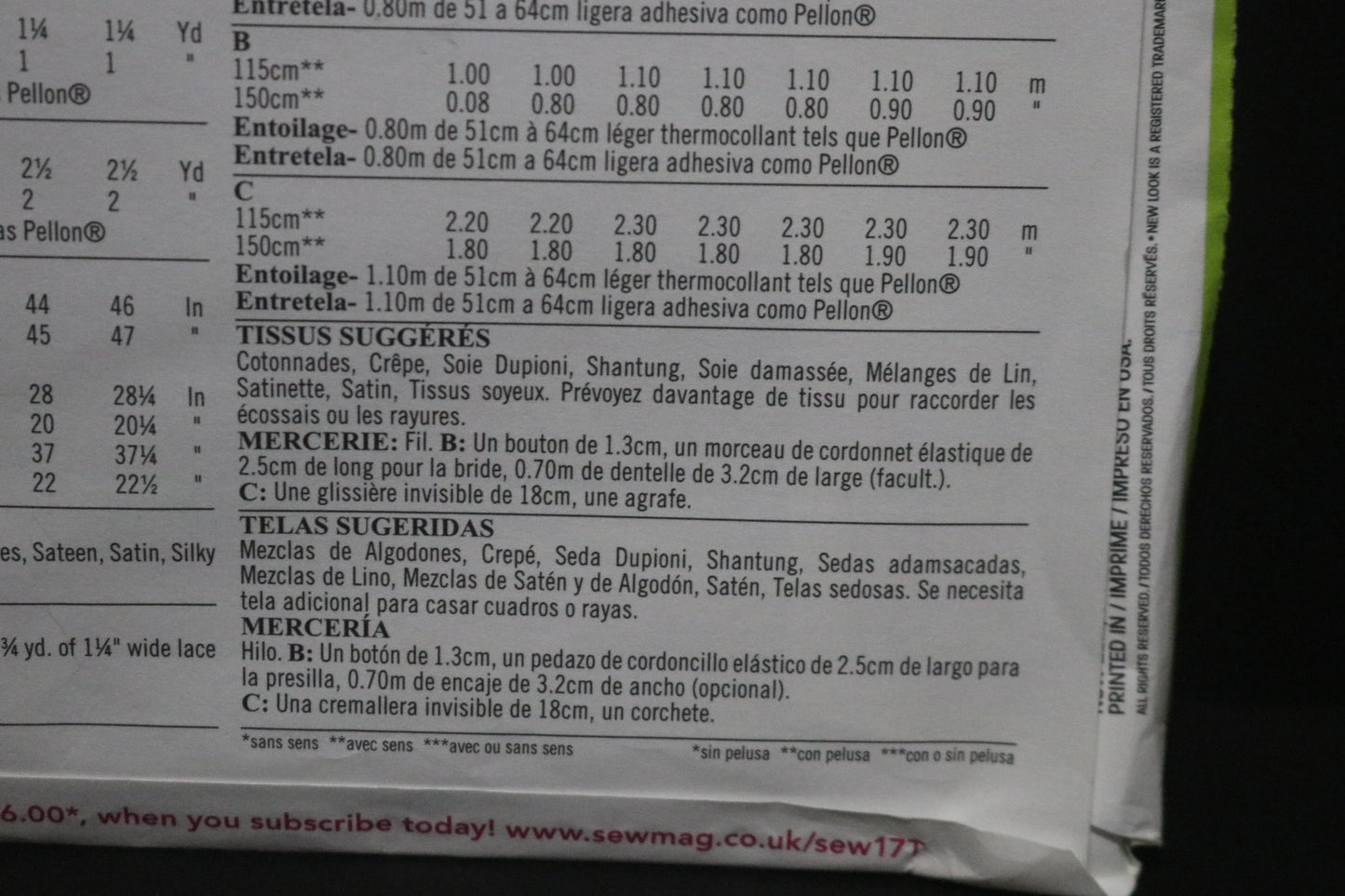 New Look 6459 Misses Top and Cropped Pants Sewing Pattern UNCUT - Size 8 - 20