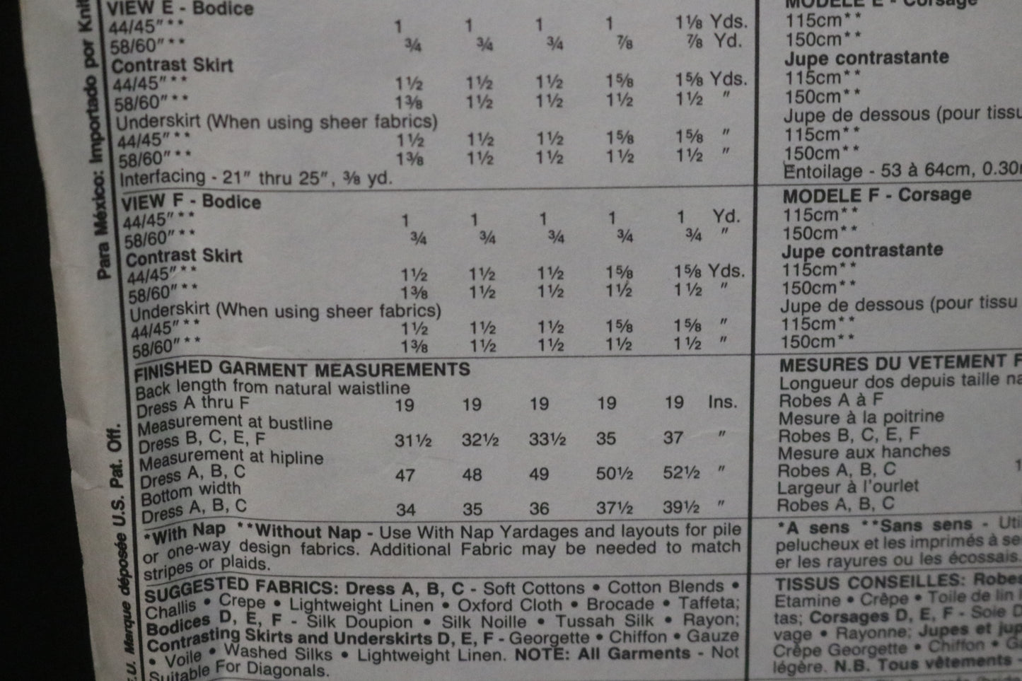 McCalls 5420 NYNY Misses Dresses Sewing Pattern - UNCUT - Size 10