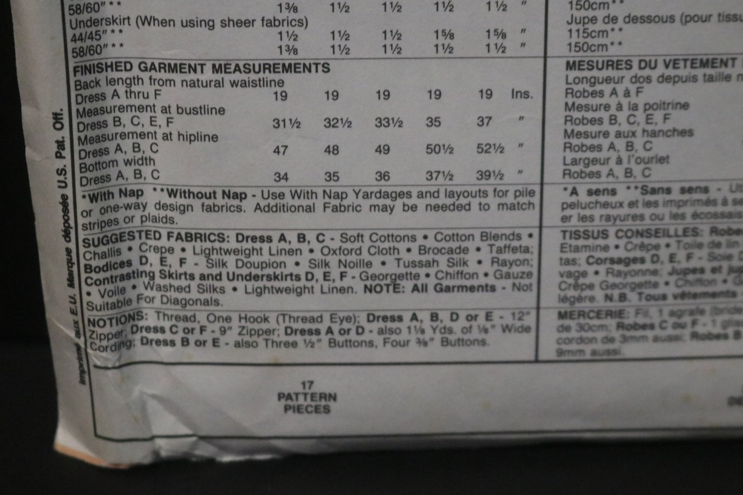 McCalls 5420 NYNY Misses Dresses Sewing Pattern - UNCUT - Size 10