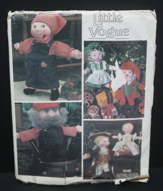 Vogue 1546 Little Vogue Dolls and Clothes Sewing Pattern - UNCUT