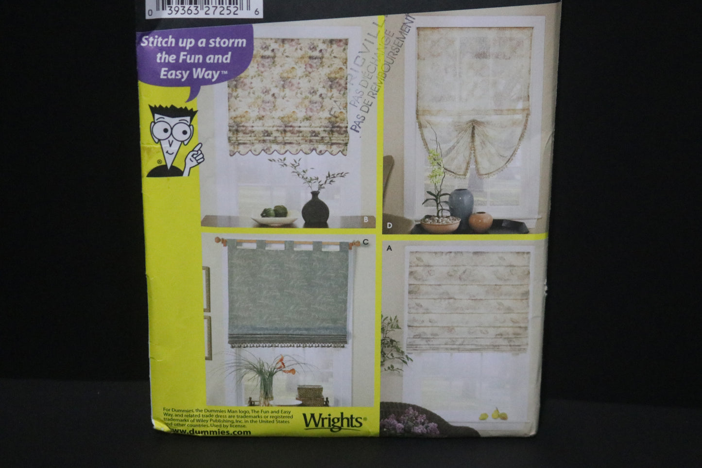 Simplicity 5260 Roman Shades Sewing Pattern - UNCUT