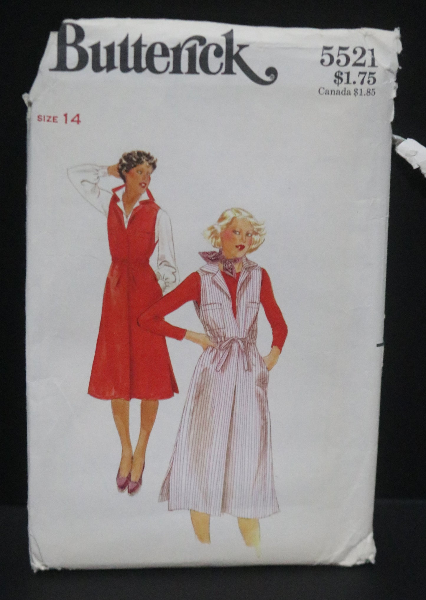 Butterick 5521 Jumper Dress Sewing Pattern - UNCUT - Size 14