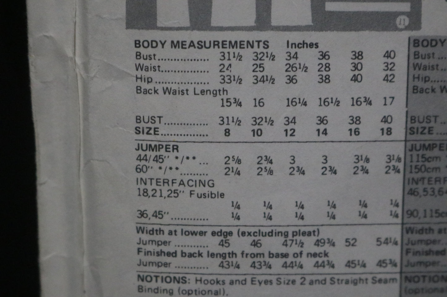 Butterick 5521 Jumper Dress Sewing Pattern - UNCUT - Size 14