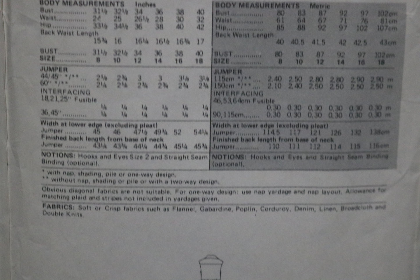 Butterick 5521 Jumper Dress Sewing Pattern - UNCUT - Size 14