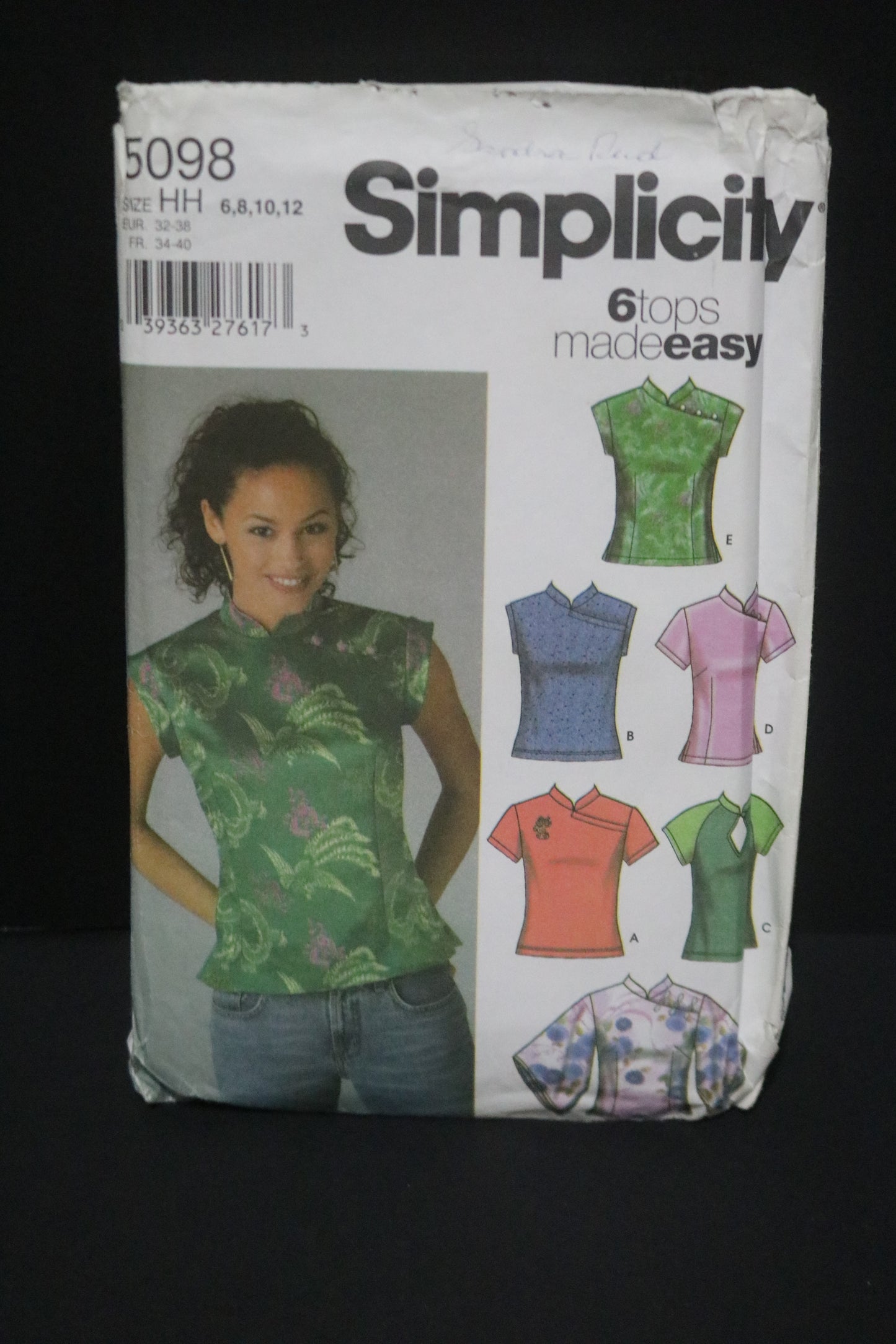 Simplicity 5098 Misses woven and Knit Tops Sewing Pattern UNCUT Size 6 8 10 12