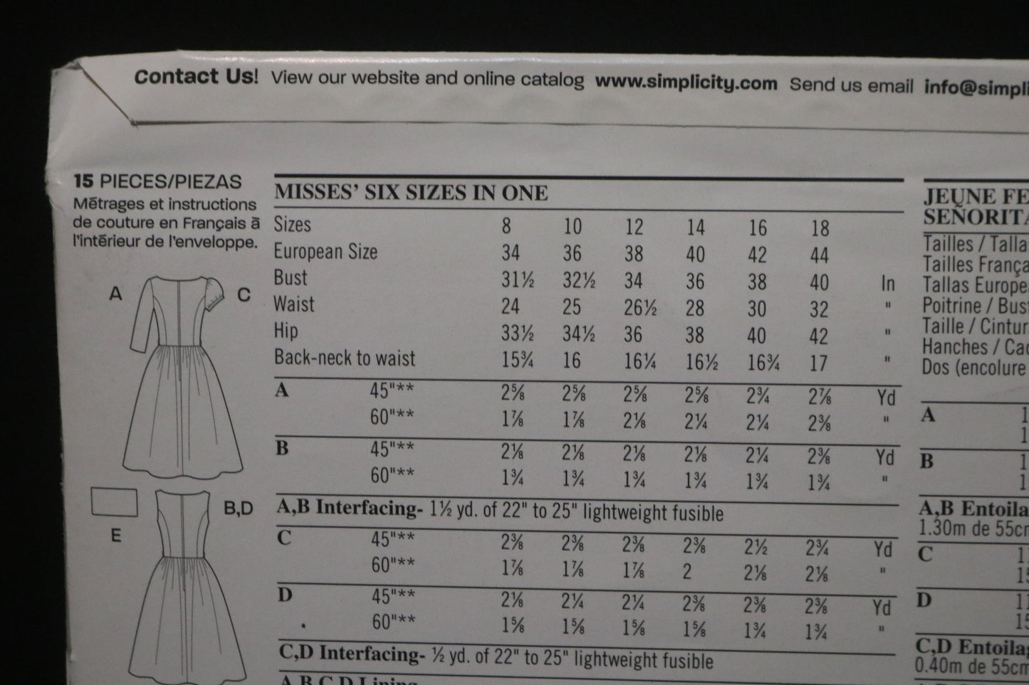 New Look 6723 Misses Day or Evening Dress and Purse Sewing Pattern - UNCUT - Size 8 - 18