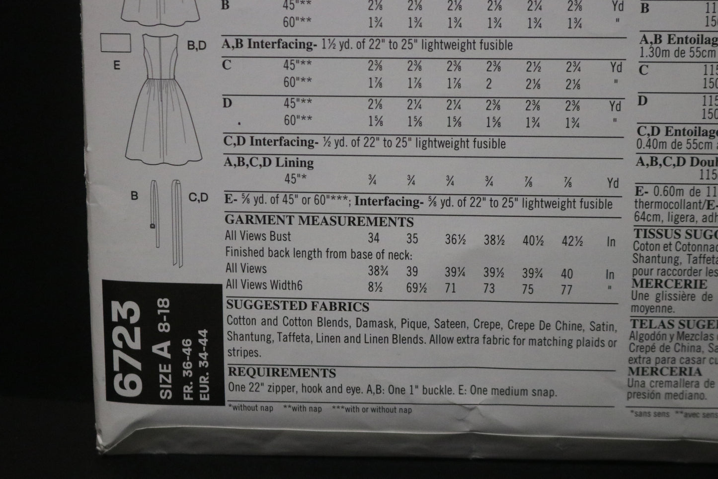 New Look 6723 Misses Day or Evening Dress and Purse Sewing Pattern - UNCUT - Size 8 - 18