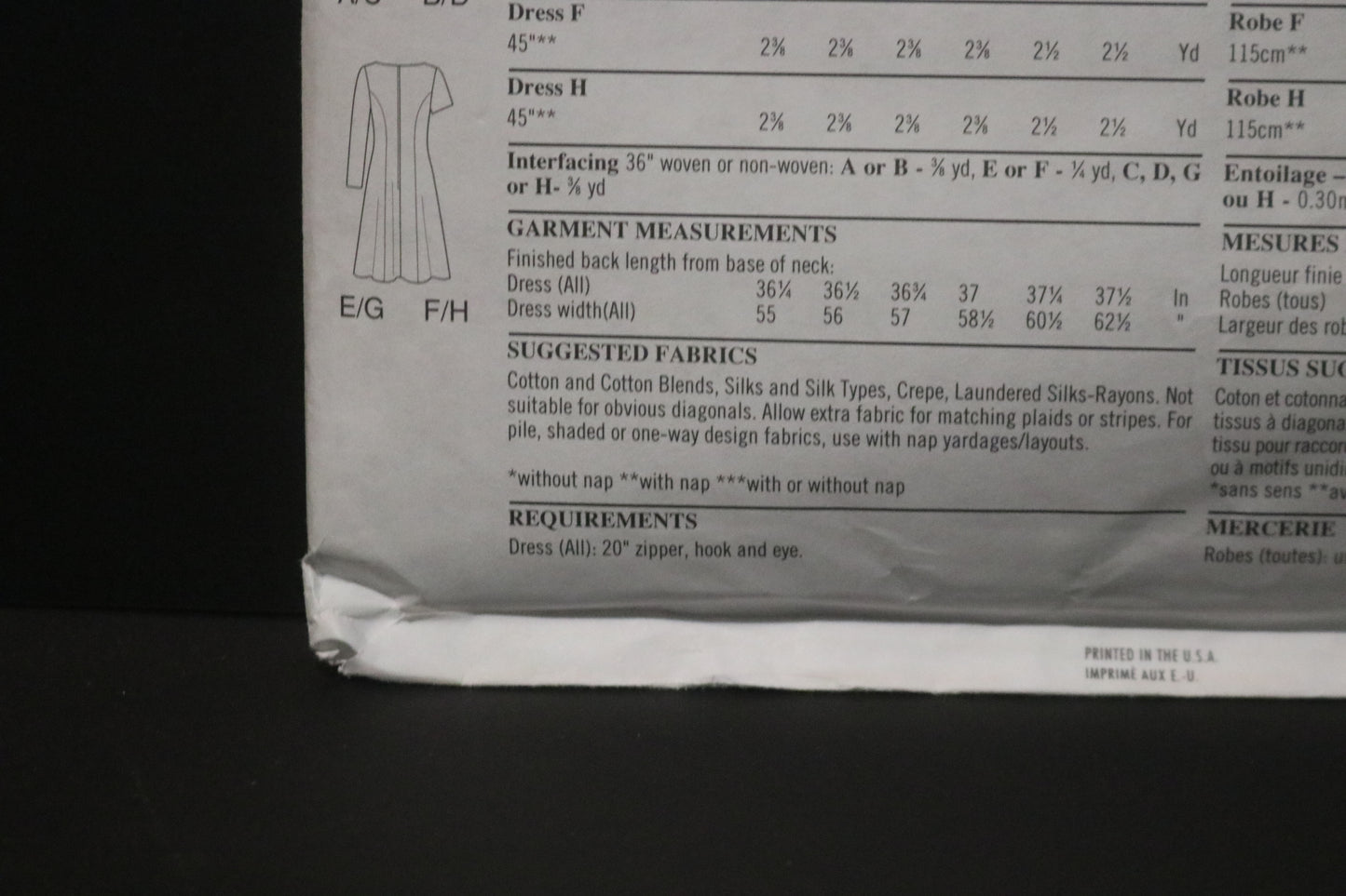 New look 6567 Misses Dresses with Neckline and Sleeve variations Sewing Pattern - UNCUT - Size 6 - 16