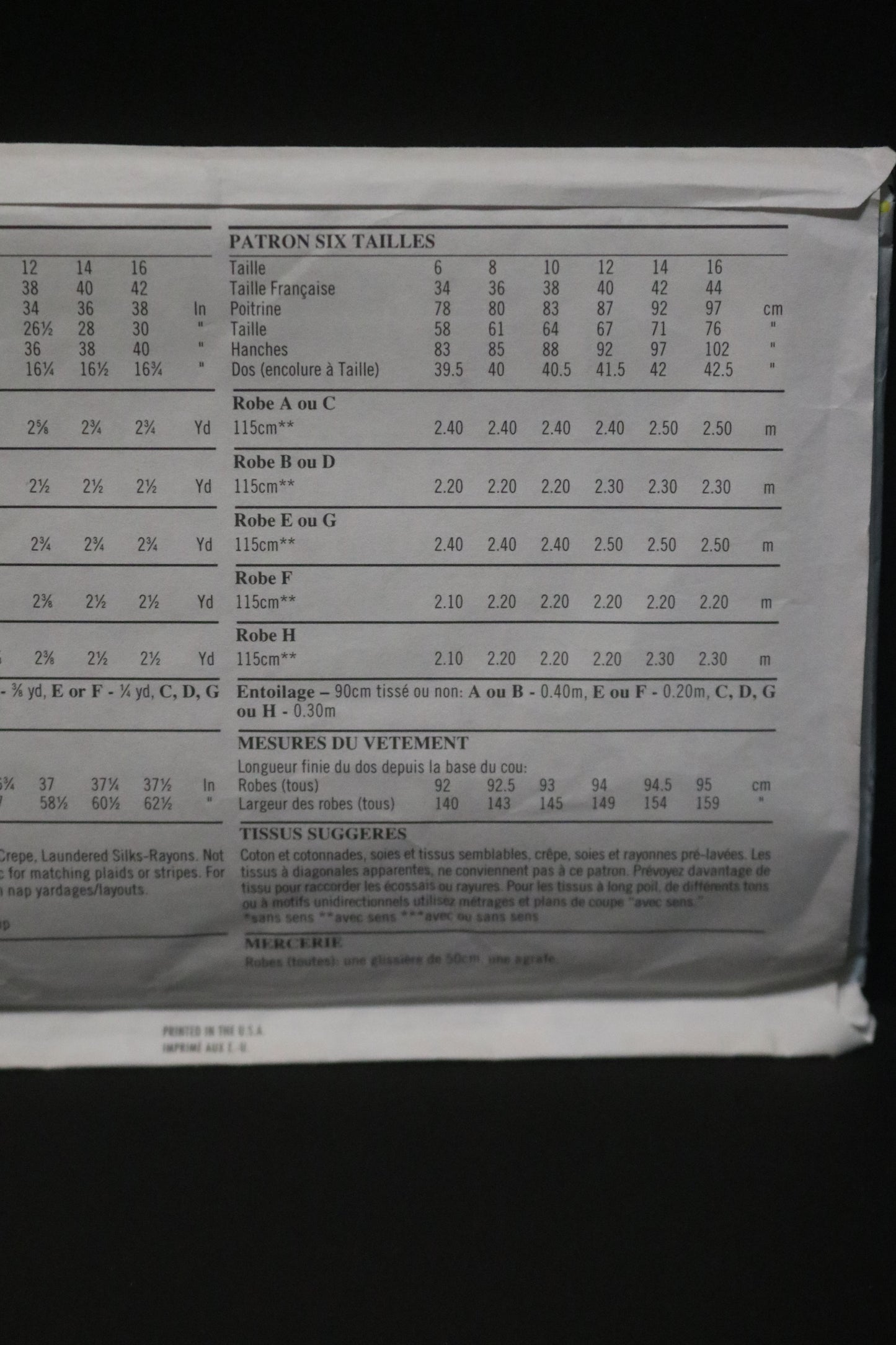 New look 6567 Misses Dresses with Neckline and Sleeve variations Sewing Pattern - UNCUT - Size 6 - 16