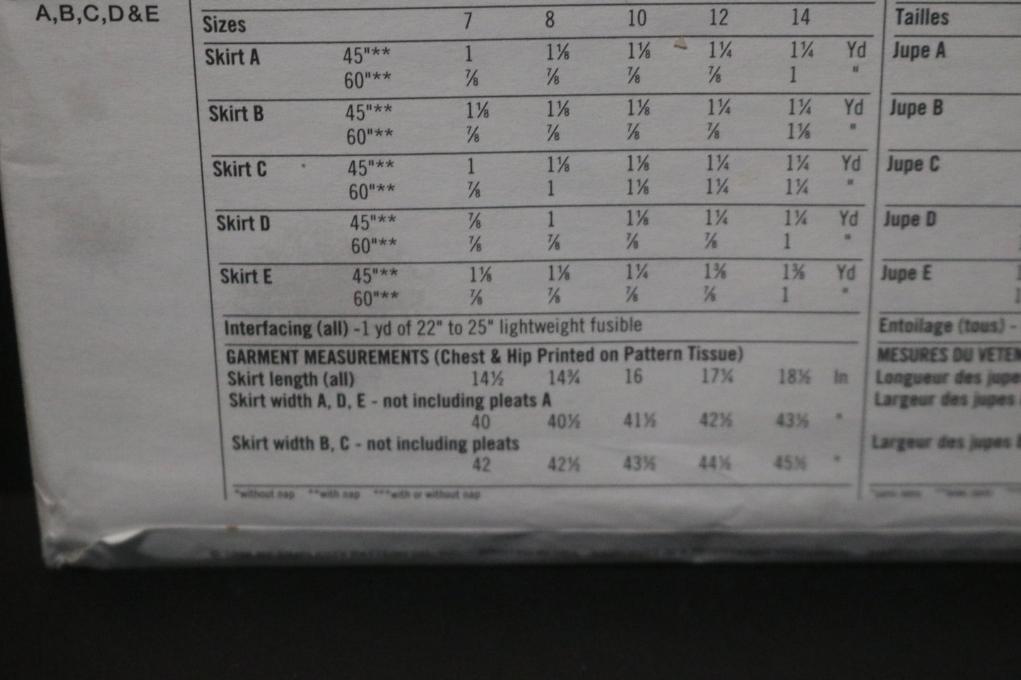 Simplicity 7364 Girls Set of Skirts Sewing Pattern - UNCUT -  Size 7 8 10